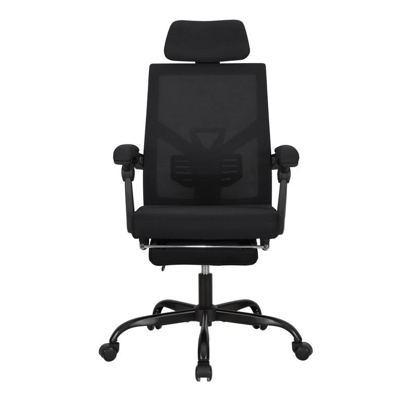 Ergonomic Mesh Office Chair with Adjustable Lumbar Support & Footrest