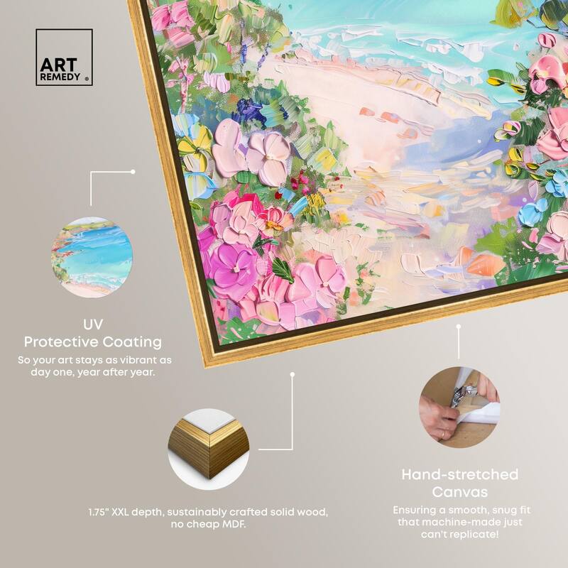Hillside Harbor View II Canvas by Art Remedy