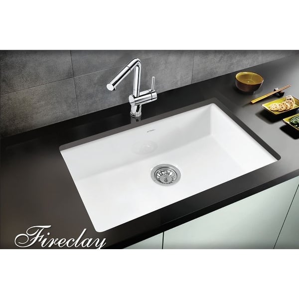 Fireclay Single Bowl 32 Undermount Or Flushmount Fireclay Single Bowl 32 Undermount Or Flushmount