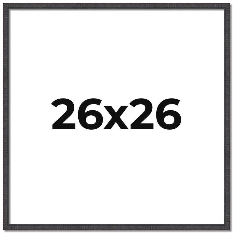 26x26 Frame Brown Solid Wood Picture Frame Includes UV Acrylic