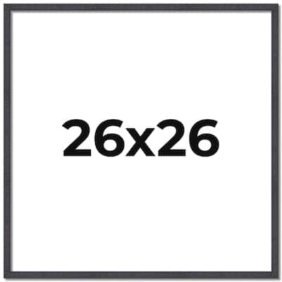 26x26 Frame Brown Solid Wood Picture Frame Includes UV Acrylic