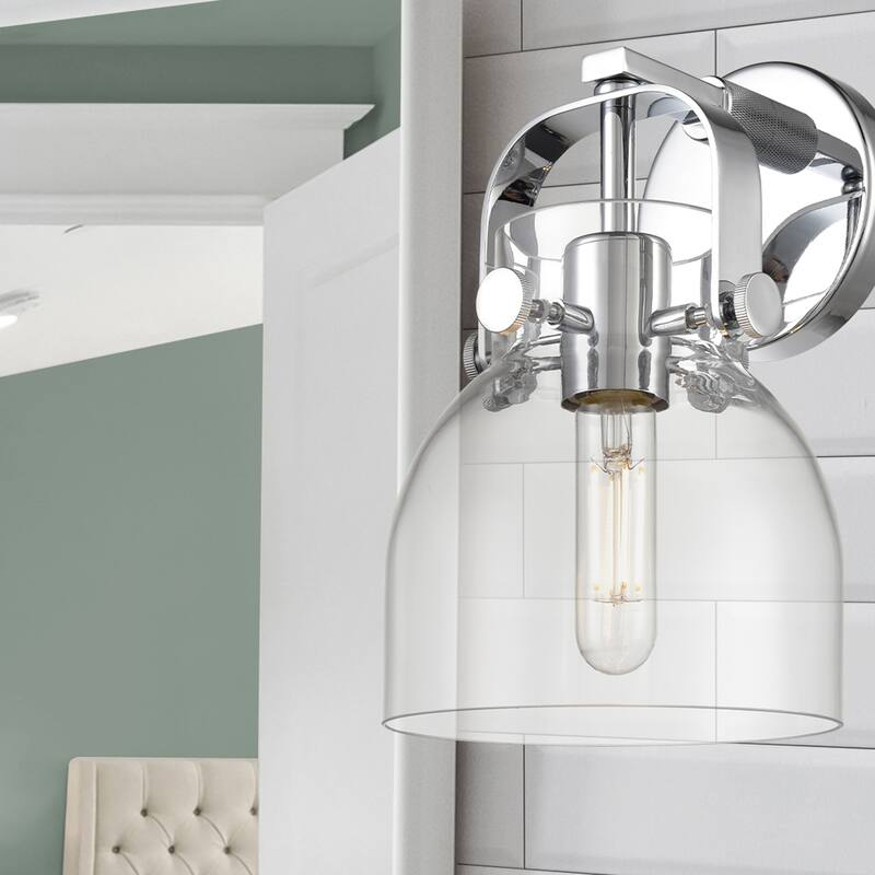 Innovations Lighting Pilaster II Bell - 1 Light 7" Wall-Mounted Sconce