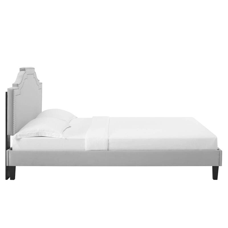 Adelaide Performance Velvet King Platform Bed