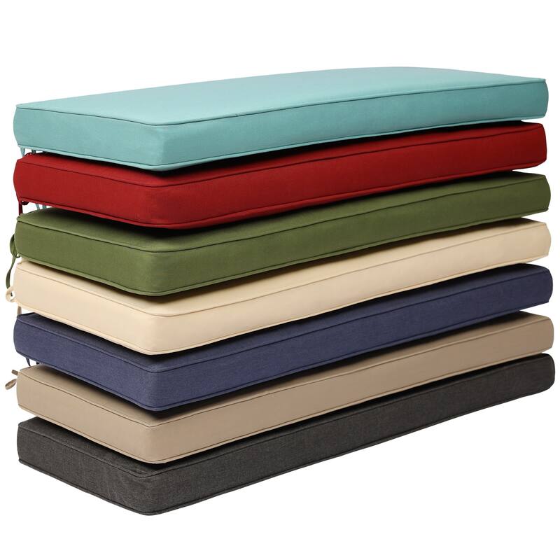 Aoodor Patio Furniture 46" x 18" x 3.1" Outdoor Bench Cushion