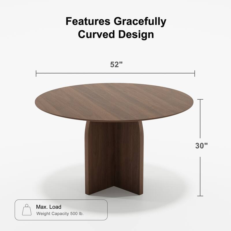 Solid Wood Round Dining Table for 4-8 People Nordic style