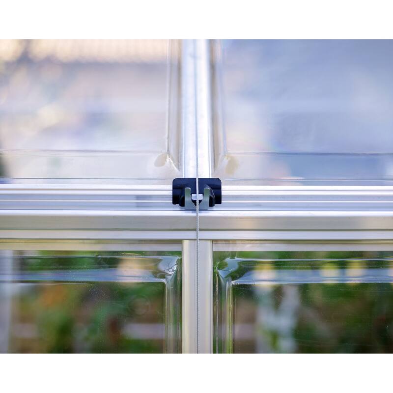 Harmony 6 ft. Silver & Grey /Clear DIY Greenhouse Kit