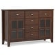 preview thumbnail 58 of 78, WYNDENHALL Stratford Solid Wood Transitional Sideboard Buffet - 54 inch Wide