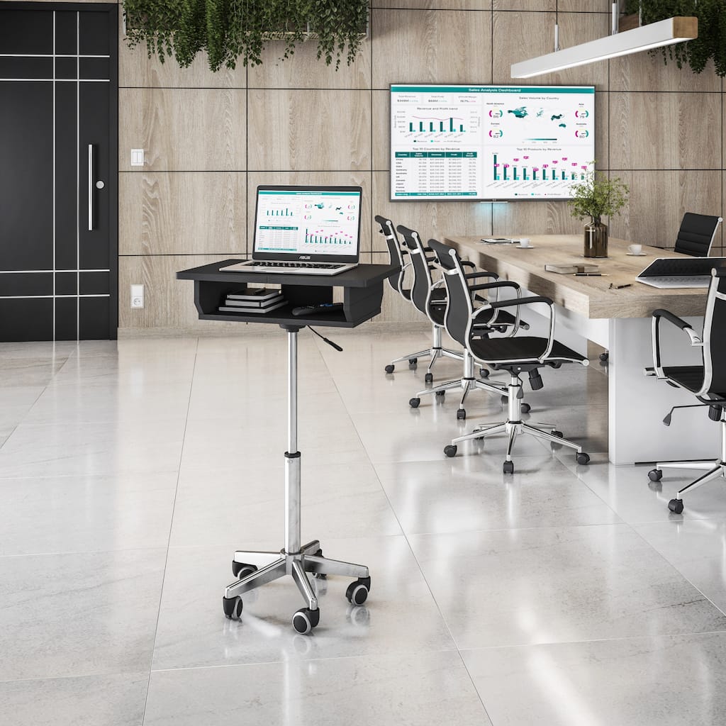 Techni Mobili Folding Table Laptop Cart