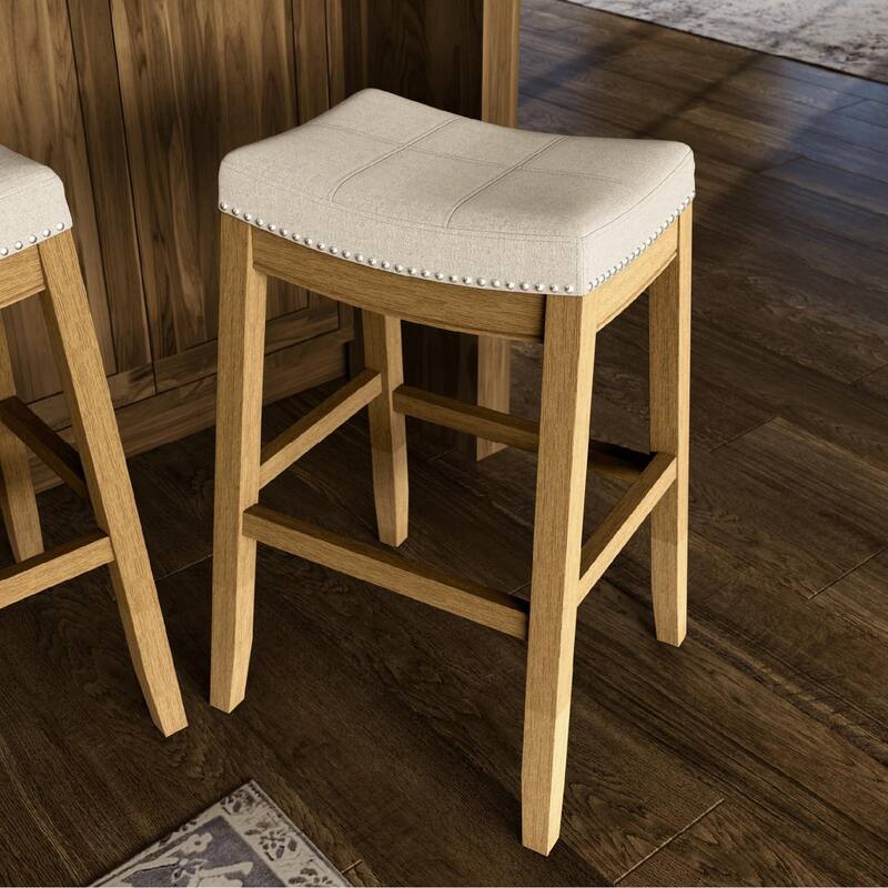 Maven Lane Sophia Saddle Kitchen Dining Stool