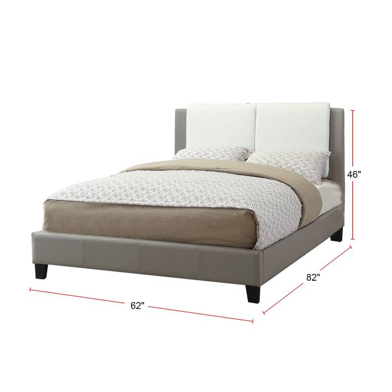 Faux Leather Upholstered Bed