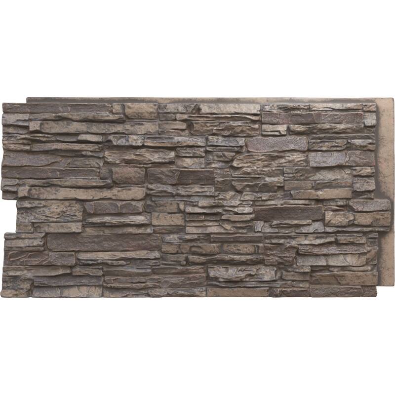 Canyon Ridge Stacked Stone, EverStone Faux Stone Siding Panel