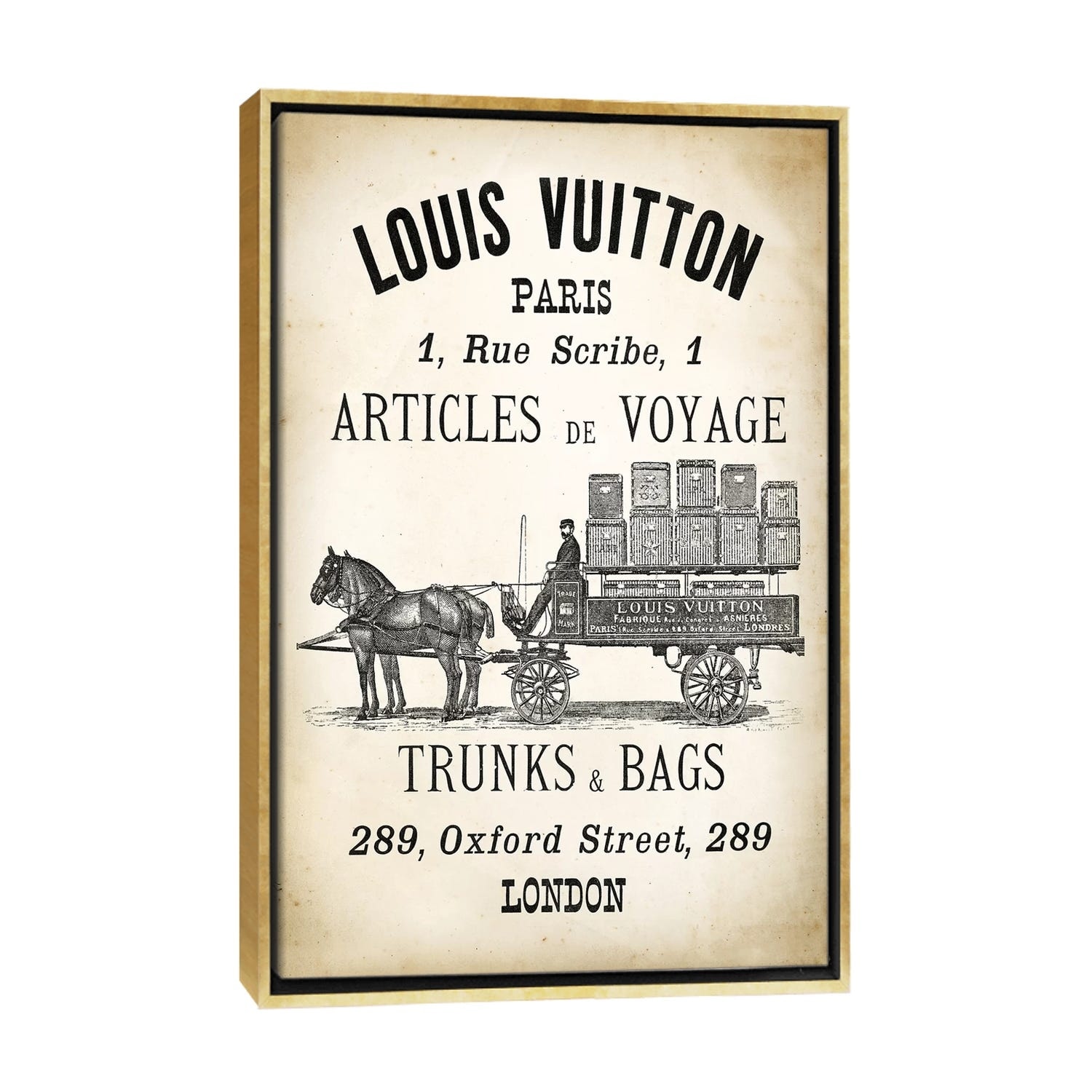 LV Trunks & Bags Canvas Art by PatentPrintStore