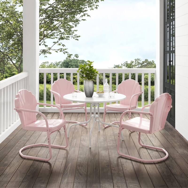 Crosley Tulip 5-piece Outdoor Dining Set - 98 W x 98 D x 32.88 H