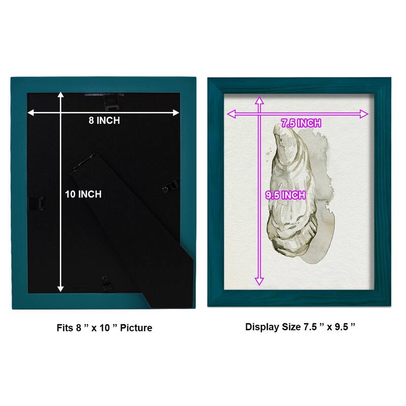 Oysters on the Bay I -Framed Print w/glass-Cherry Red