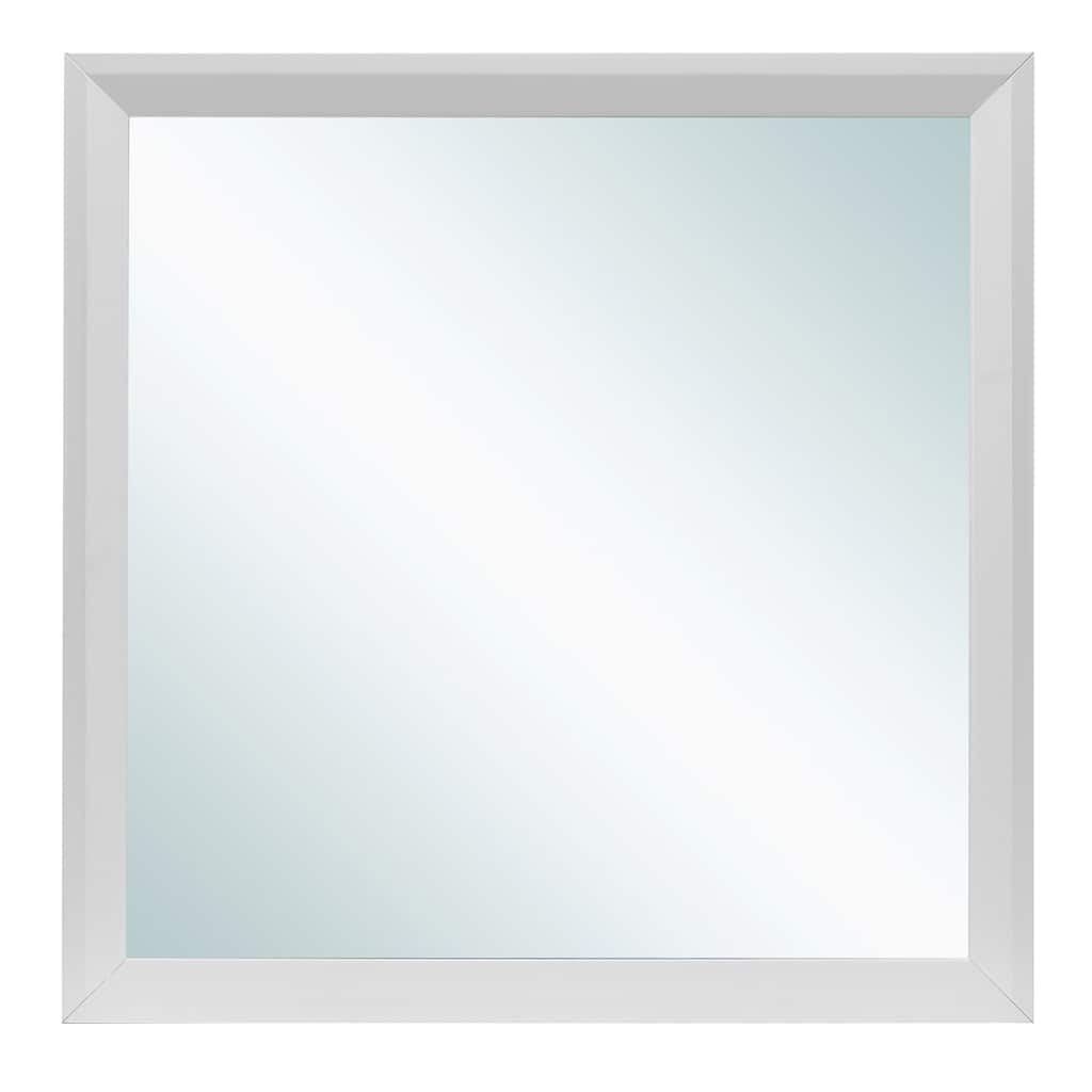 Wooden Framed Dresser Wall Mirror - 36" - White