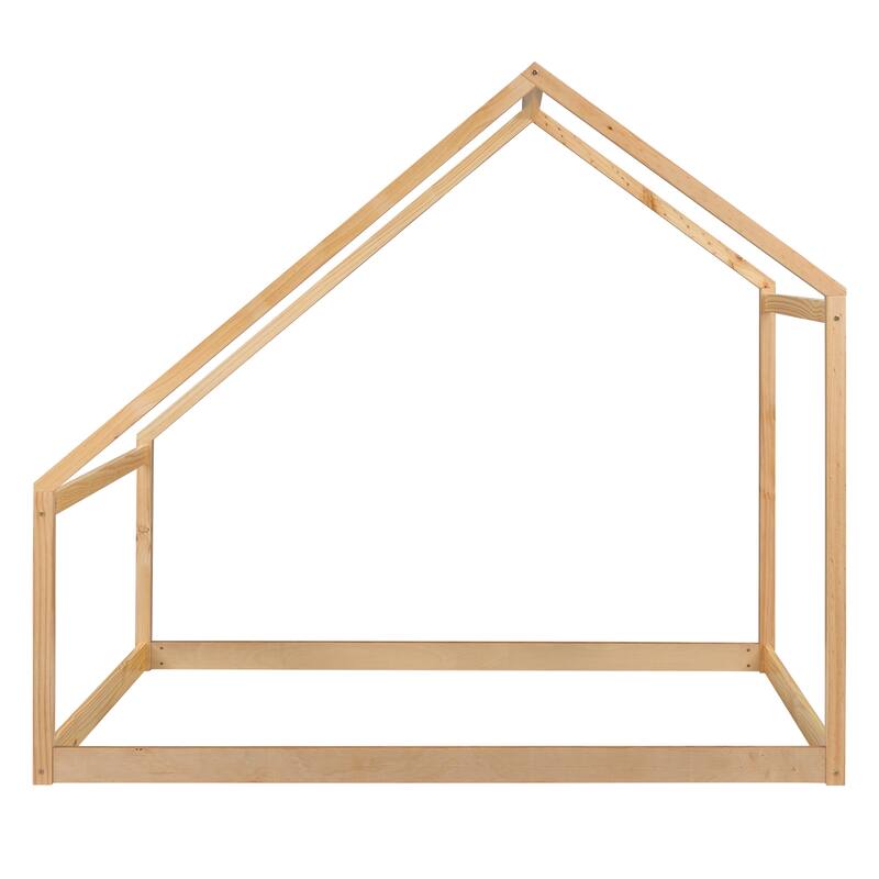 Wooden House Bed without Slat