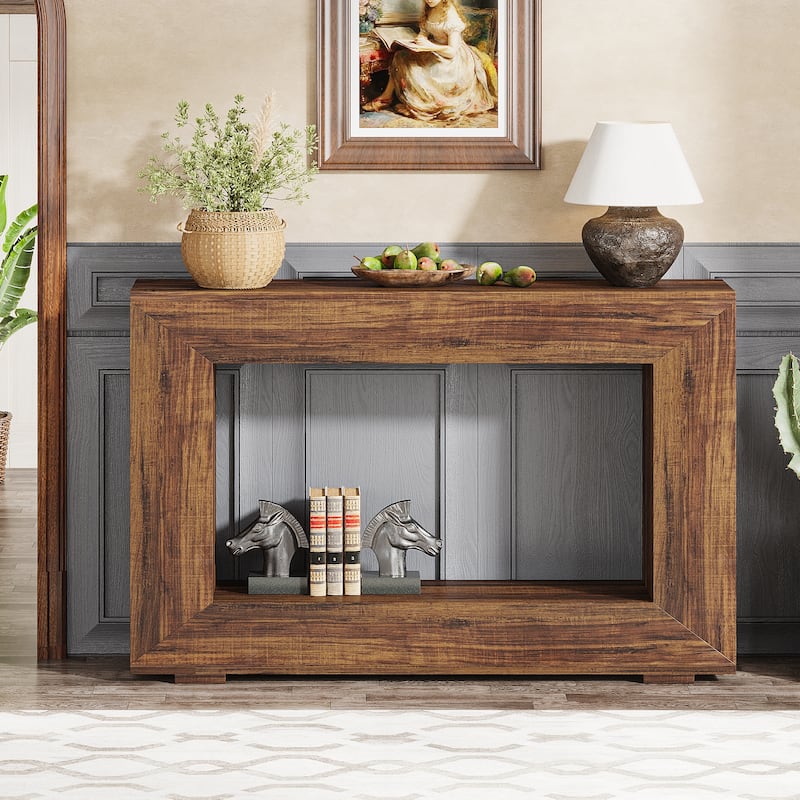 47 Inches Narrow Console Sofa Table for Entryway - 47.24" L x 11.81" W x 32.87" H