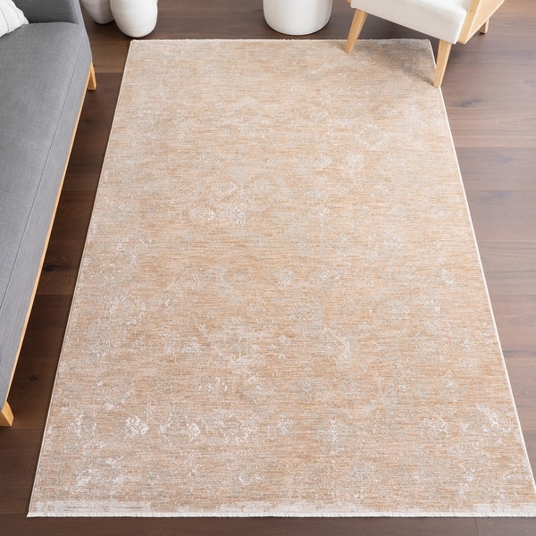 slide 2 of 16, Nuloom Kristin Medallion Fringe Area Rug 10' x 14' - Light Brown - Rectangle