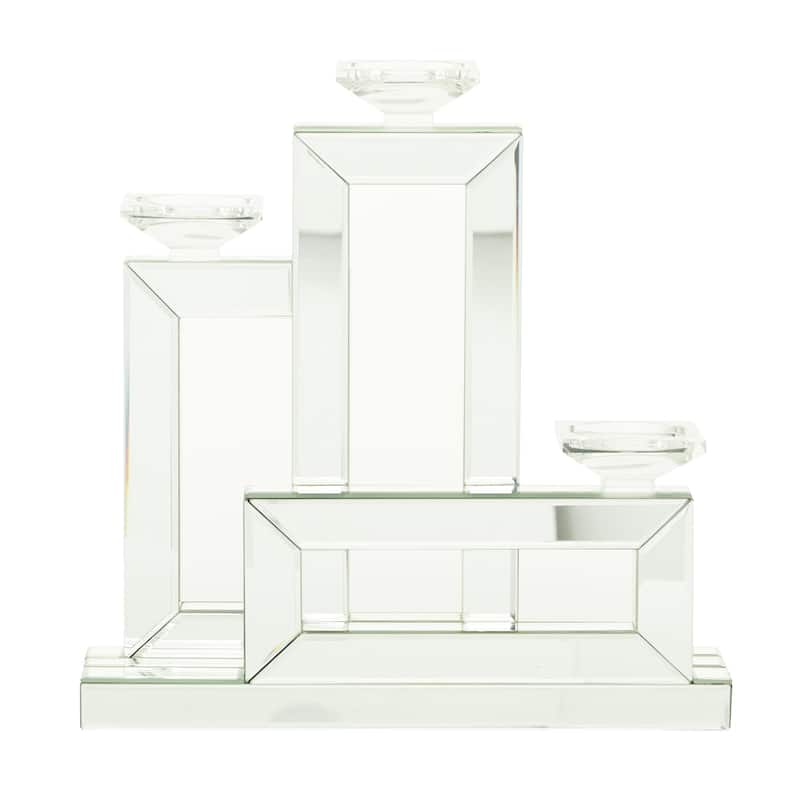 Wood Candelabra - Silver - Roche River Decor