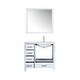 preview thumbnail 4 of 6, Jacques 30 in. W x 22 in. D Dark Grey Bath Vanity, White Quartz Top, and 28 in. Mirror