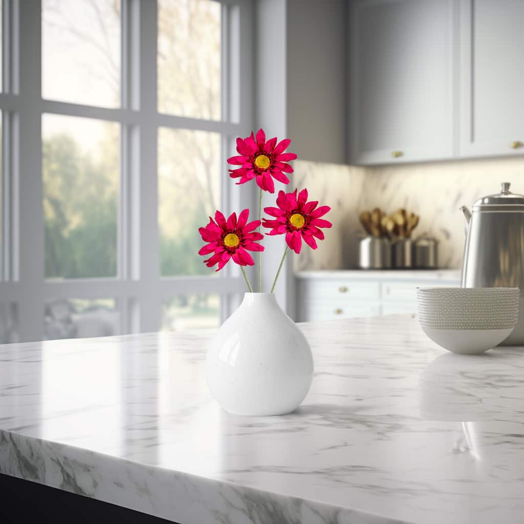 Gerbera Daisy Artificial Floral Stem Spray - 27" - Bright Pink