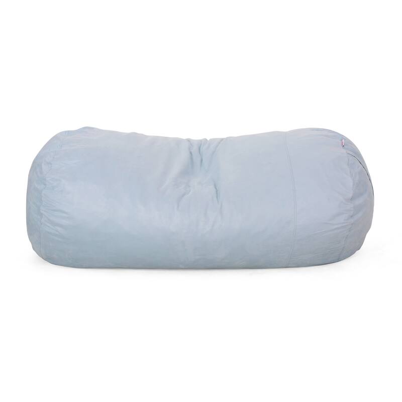 8 Foot Microfiber Cylindrical Bean, Bag, Seafoam
