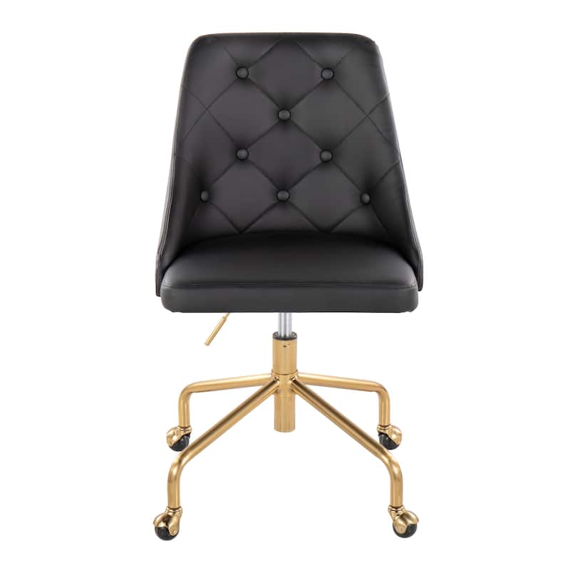 Silver Orchid Ockelbo Adjustable Office Chair with 4-Star Caster Base