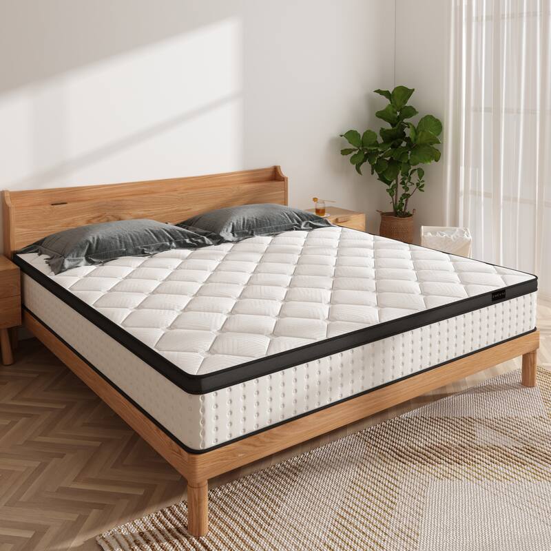 12" Medium Pillow Top Edge Support Spring Pocket Mattress