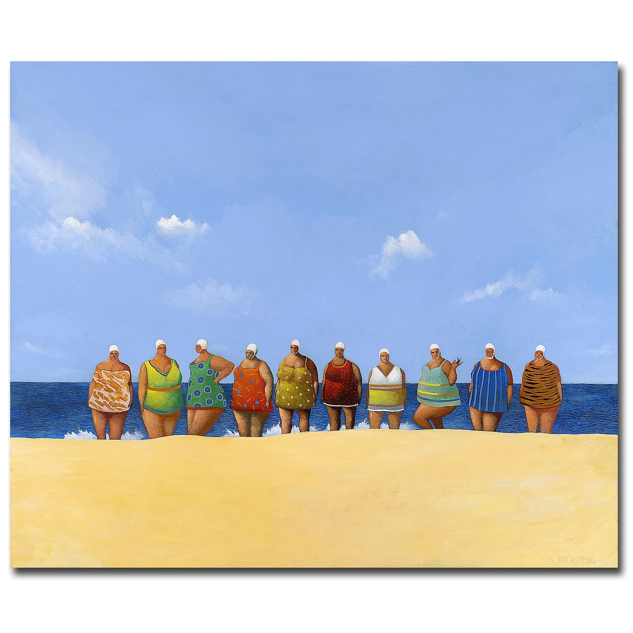My Ten Aunts By Michael Paraskevas Gallery Wrapped Canvas Giclee Art my-ten-aunts-by-michael-paraskevas-gallery-wrapped-canvas-giclee-art