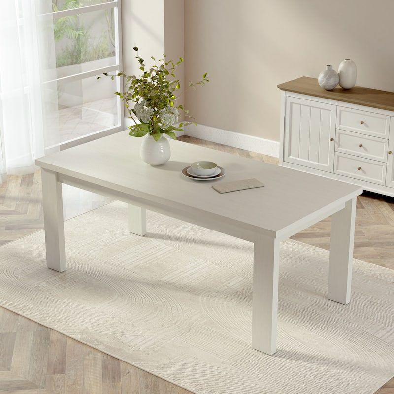Brentford Dining Table - White - Off White