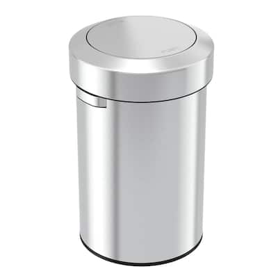 iTouchless 17 Gallon / 64 Liter Titan Stainless Steel Swing-Top Kitchen Trash Can