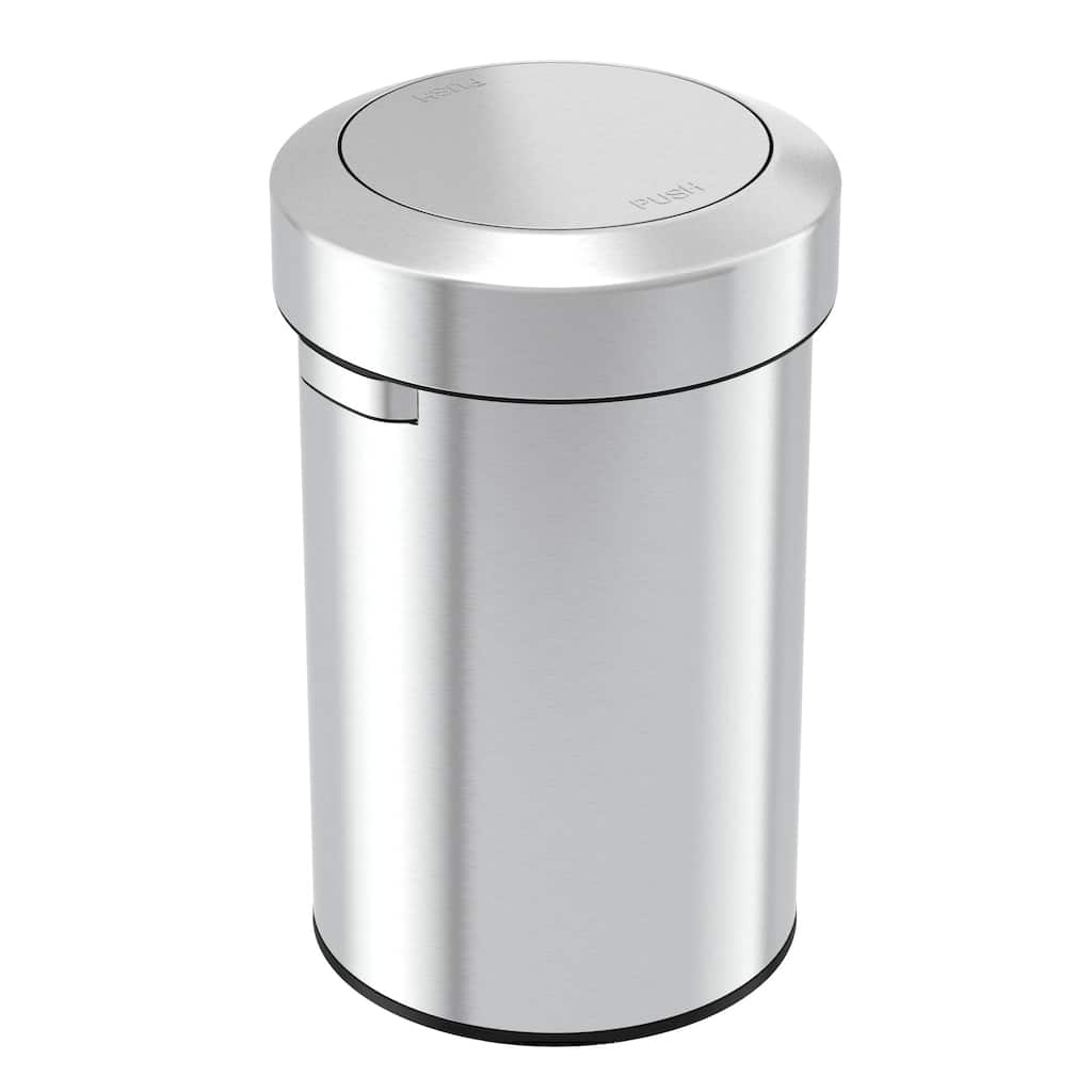 iTouchless 17 Gallon / 64 Liter Titan Stainless Steel Swing-Top Kitchen Trash Can