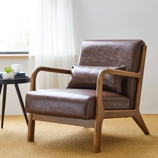 leather accent arm chair