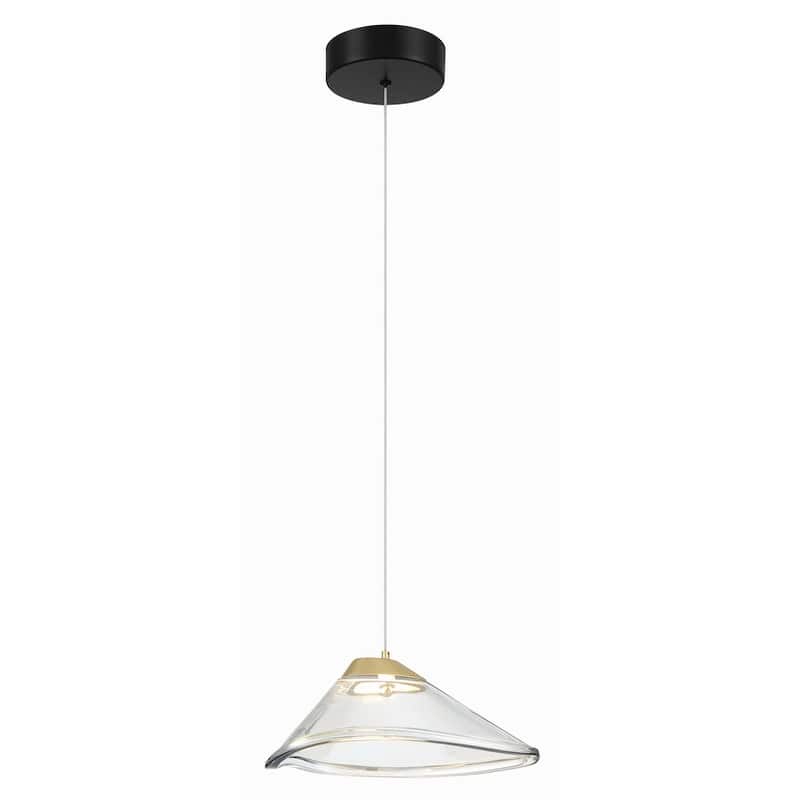 Kovacs P5401-L Sneer 10" Wide Integrated LED Mini Pendant with Tinted