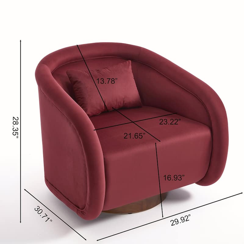 360-degree Teddy Swivel Barrel Chair