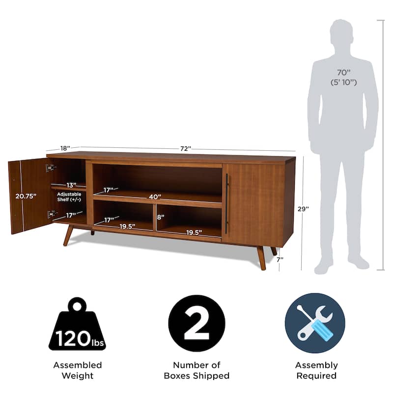 Morris 72" TV Stand by Real Flame