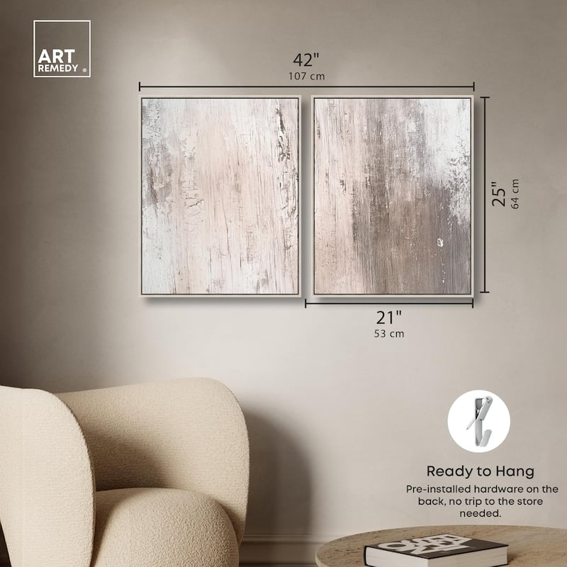 Striated Texture IV Canvas Set of 2 by Art Remedy