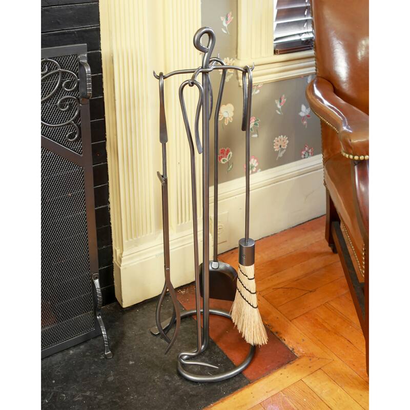 Achla Designs Shepherd's Hooks Set of 4 Tools, 30 Inch Tall, Graphite Finish