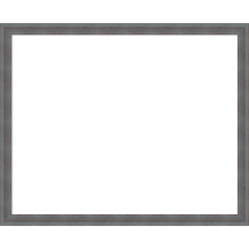 Amanti Art Dixie Blue Grey Rustic Framed Dry Erase Magnetic Board