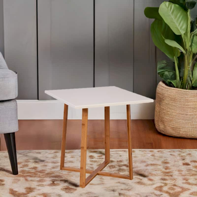 Solid Bamboo Frame Side Table