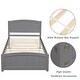 preview thumbnail 2 of 4, Wood Twin Size Platform Bed with Headboard,Footboard and Wood Slat Support