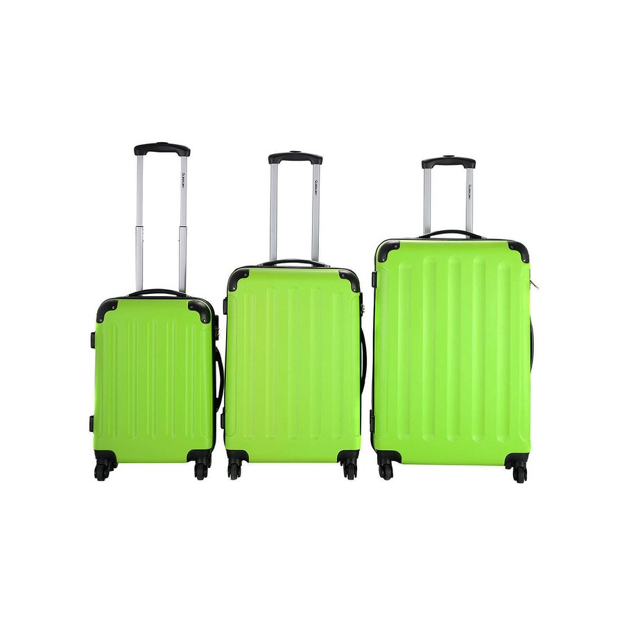 green suitcase travel