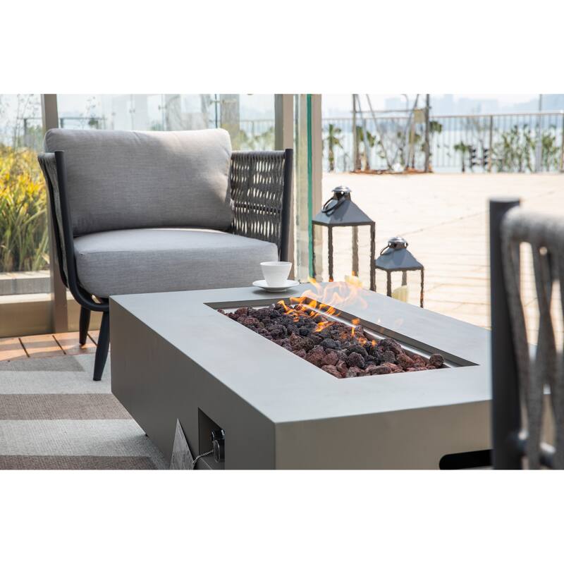 Milano Outdoor Aluminum Lounge Chair with Sunbrella® Cushions