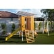 preview thumbnail 12 of 17, Forest - Modern Backyard Outdoor Swing Set 2 Swings And Trapeze Bar - Natural