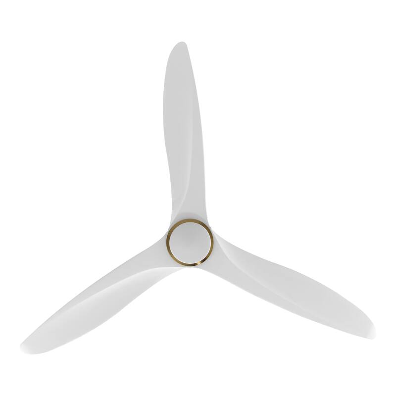 WINGBO 60 Inch DC Ceiling Fan with Lights and Remote Control, 3 Reversible Carved Wood Blades, 6-Speed Noiseless DC Motor
