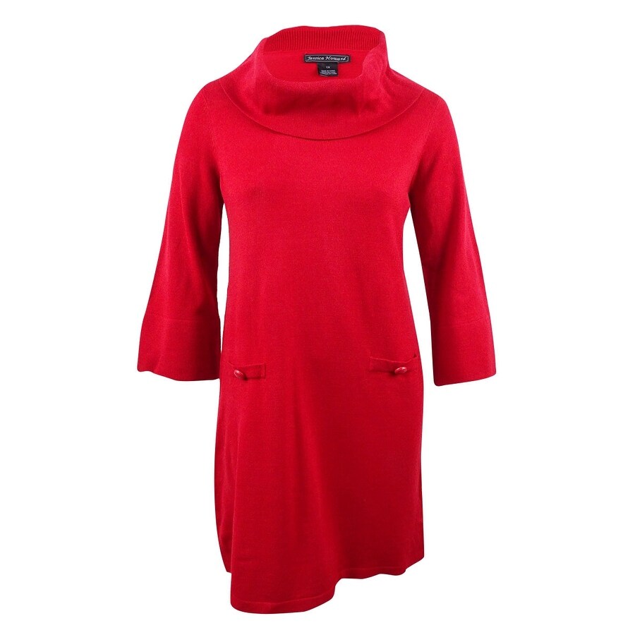 jessica howard cowl neck sweater dress
