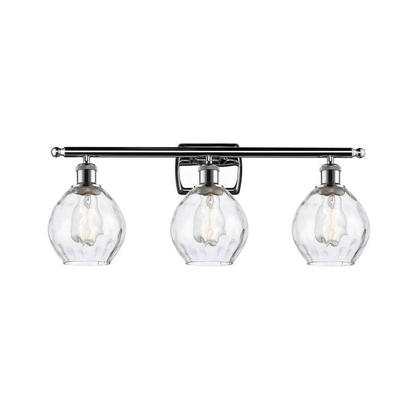 Innovations Lighting Small Waverly 3 Light 26" Wide Bathroom Vanity - Polished Chrome / Clear