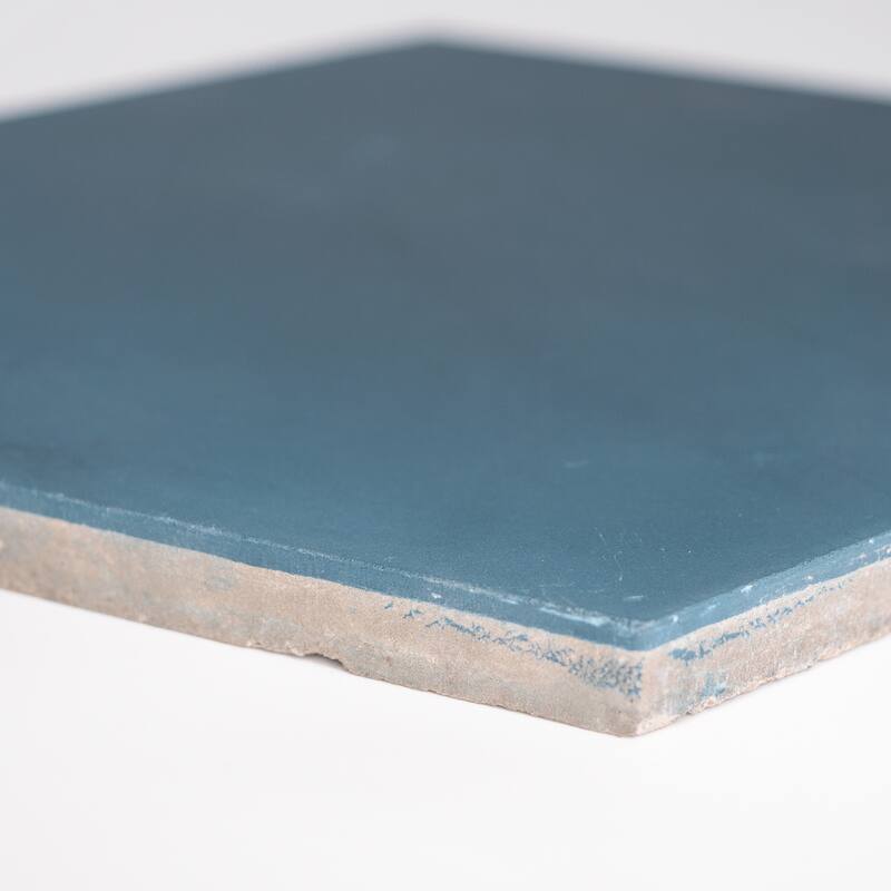 Handmade Menara Solid Navy Blue Tile, Pack of 12 (Morocco)