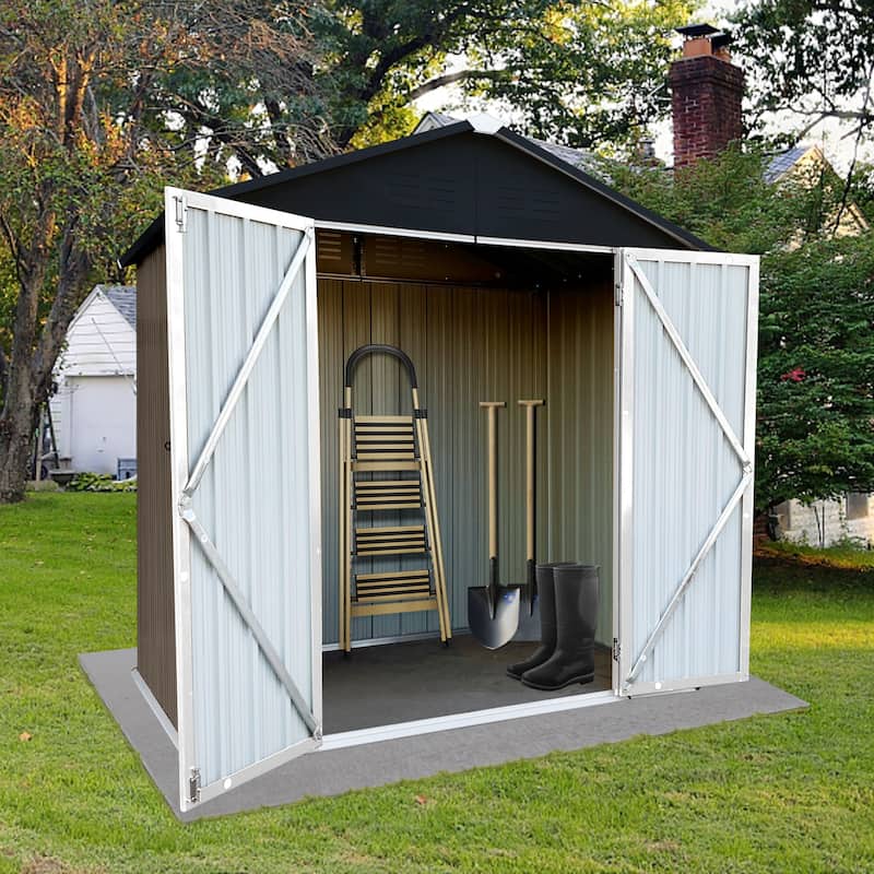 Metal garden sheds 10ftx8ft outdoor storage sheds with window