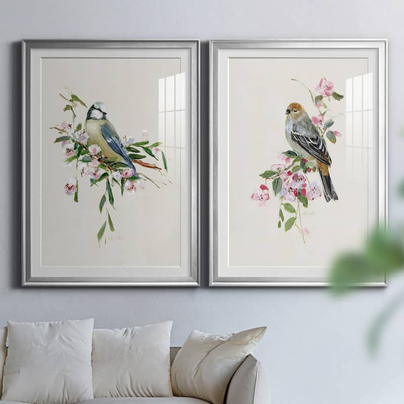 Spring Song Blue Bird Premium Framed Print - Ready to Hang